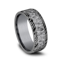 The Ledger Men's Wedding Band in Grey Tantalum - 8mm Width by Brook and Branch