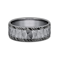 The Ledger Men's Wedding Band in Grey Tantalum - 8mm Width by Brook and Branch