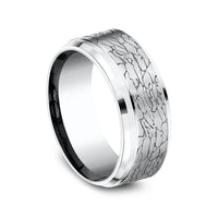 The Legend Men's Wedding Band in White Cobalt - 9mm Width by Forge
