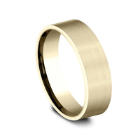 The Lieutenant Men's Wedding Band in 14K Yellow Gold - 7mm Width by Benchmark