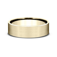The Lieutenant Men's Wedding Band in 14K Yellow Gold - 7mm Width by Benchmark