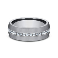 The Lincoln Men's Wedding Band in Grey Tantalum - 7.5mm Width by Tantalum