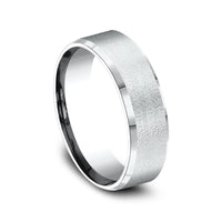 The Major Men's Wedding Band in 14K White Gold - 7mm Width by Benchmark