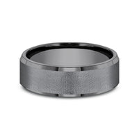 The Major Men's Wedding Band in Darkened Tantalum - 7mm Width by Tantalum