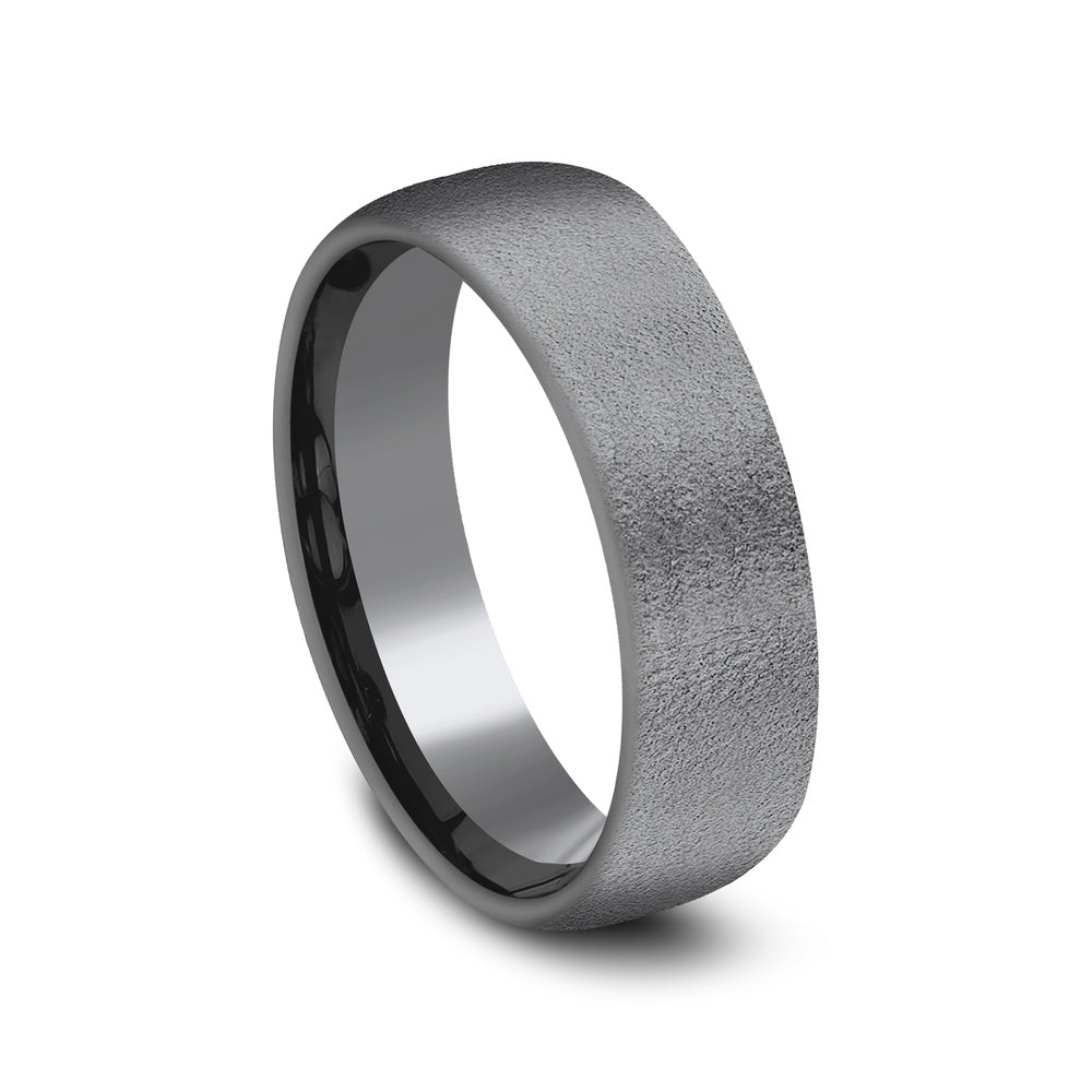 The Marshall Men's Wedding Band in Tantalum - 6.5mm Width by Tantalum