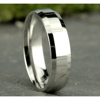 The Meridian Men's Wedding Band in 14K White Gold - 6.5mm by Benchmark