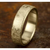 The Nebula Men's Wedding Band in 14K Yellow Gold - 6.5mm Width by Benchmark