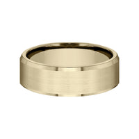 The Nobleman Men's Wedding Band in 14K Yellow Gold - 7mm Width by Benchmark