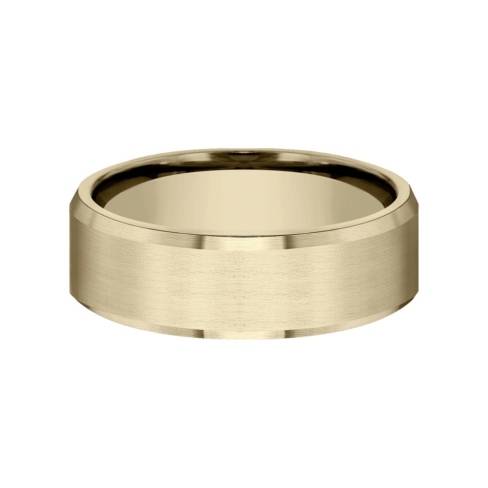 The Nobleman Men's Wedding Band in 14K Yellow Gold - 7mm Width by Benchmark