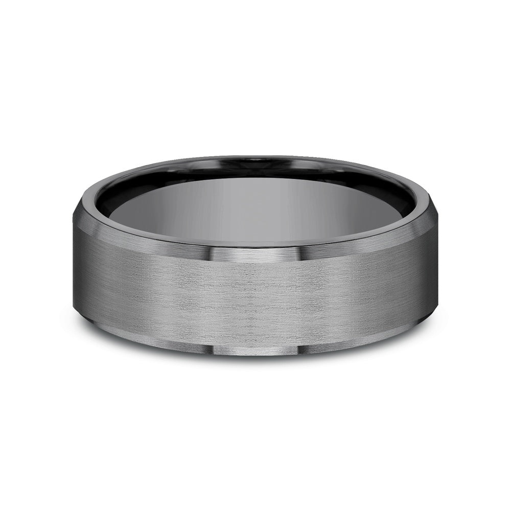 The Nobleman Men's Wedding Band in Tantalum - 7mm Width by Tantalum