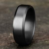 The Nobleman Men's Wedding Band in Tantalum - 7mm Width by Tantalum