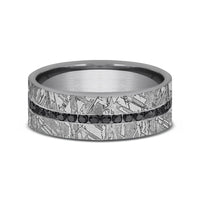 The Odessa Men's Wedding Band in Grey Tantalum - 7mm Width by Tantalum