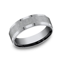 The Officer Men's Wedding Band in Grey Tantalum - 7mm Width by Tantalum