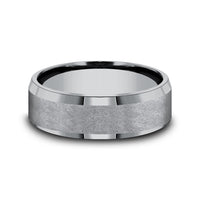 The Officer Men's Wedding Band in Grey Tantalum - 7mm Width by Tantalum