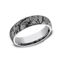 The Parthenon Men's Wedding Band in Tungsten - 6mm Width by Forge