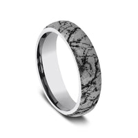 The Parthenon Men's Wedding Band in Tungsten - 6mm Width by Forge