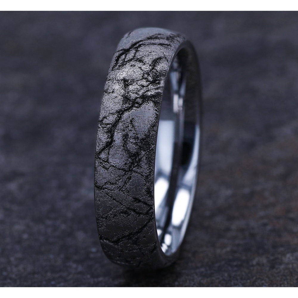 The Parthenon Men's Wedding Band in Tungsten - 6mm Width by Forge