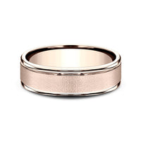The Phoenix Men's Wedding Band in 14K Rose Gold - 6.5mm by Benchmark