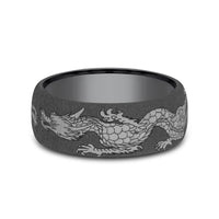 The Protector Men's Wedding Band in Tantalum - 7.5mm Width by Tantalum