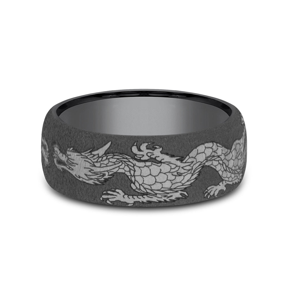 The Protector Men's Wedding Band in Tantalum - 7.5mm Width by Tantalum