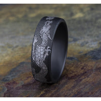 The Protector Men's Wedding Band in Tantalum - 7.5mm Width by Tantalum
