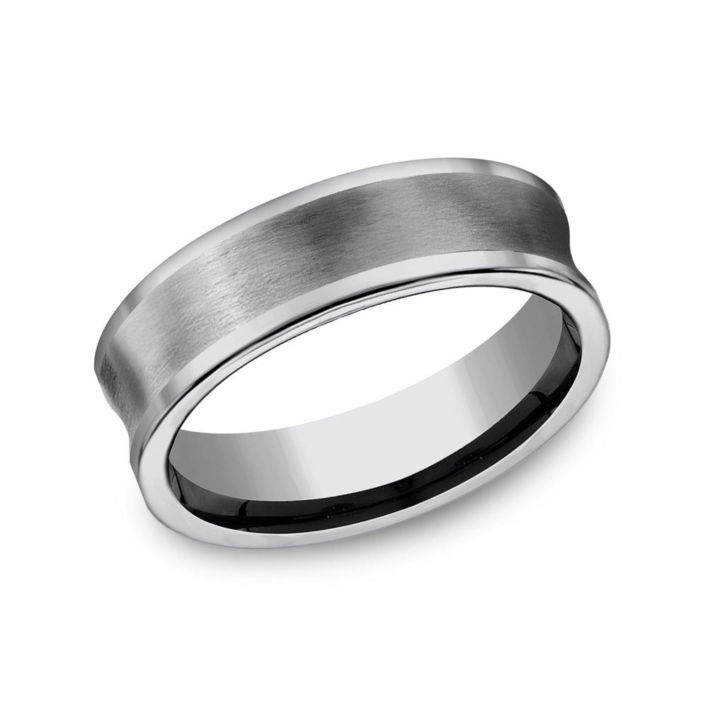 The Prowler Men's Wedding Band in Tungsten - 6mm Width by Forge