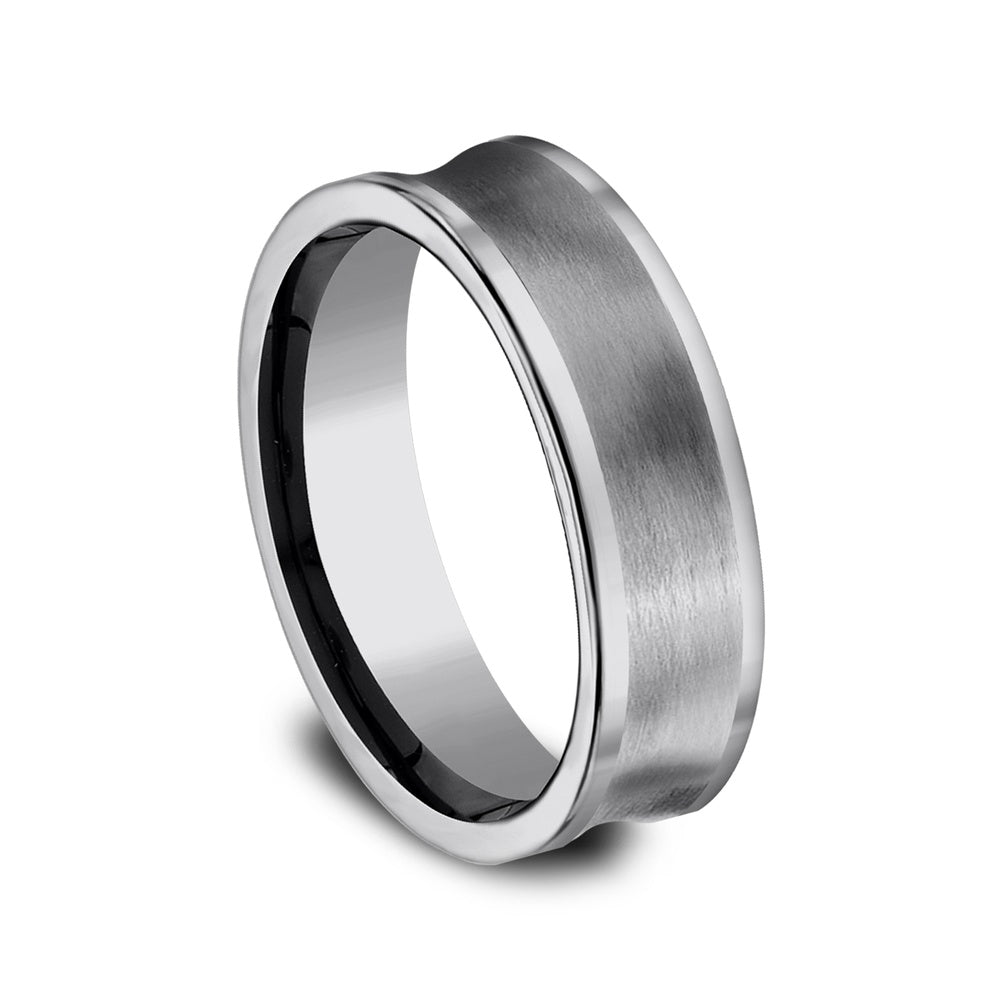 The Prowler Men's Wedding Band in Tungsten - 6mm Width by Forge