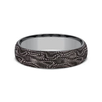 The Python Men's Wedding Band in Grey Tantalum - 6mm Width by Tantalum