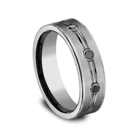 The Quincy Men's Wedding Band in Tungsten - 7mm Width by Forge