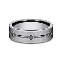 The Quincy Men's Wedding Band in Tungsten - 7mm Width by Forge