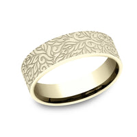 The Ranch Men's Wedding Band in 14K Yellow Gold - 7mm Width by Benchmark