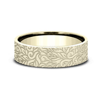 The Ranch Men's Wedding Band in 14K Yellow Gold - 7mm Width by Benchmark