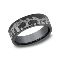 The Roamer Men's Wedding Band in Tantalum - 7mm Width by Brook and Branch