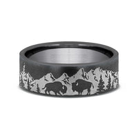 The Roamer Men's Wedding Band in Tantalum - 7mm Width by Brook and Branch