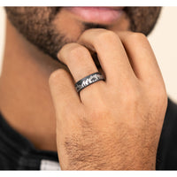 The Roamer Men's Wedding Band in Tantalum - 7mm Width by Brook and Branch
