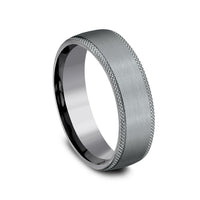 The Rogue Men's Wedding Band in Grey Tantalum - 6.5mm Width by Tantalum