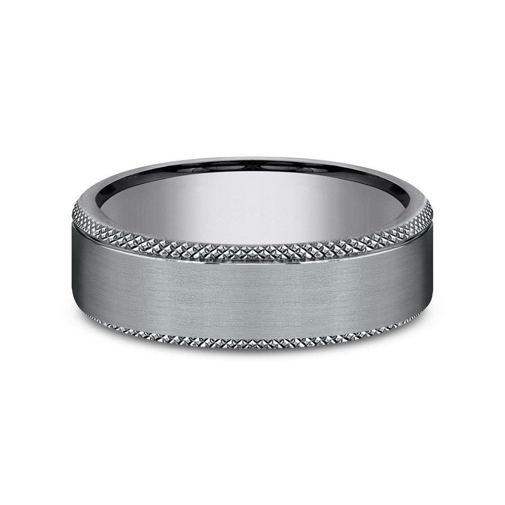 The Rogue Men's Wedding Band in Grey Tantalum - 6.5mm Width by Tantalum