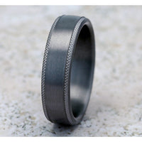 The Rogue Men's Wedding Band in Grey Tantalum - 6.5mm Width by Tantalum