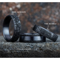 The Rubble Men's Wedding Band in Grey Tantalum - 6mm Width by Tantalum