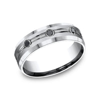The Saber Men's Wedding Band in White Cobalt - 7.5mm Width by Forge