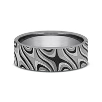 The Saturn Men's Wedding Band in Grey Tantalum - 7mm Width by Tantalum