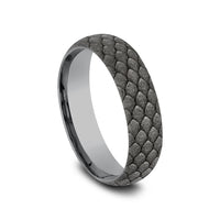 The Smaug Men's Wedding Band in Grey Tantalum - 6mm Width by Tantalum
