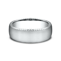 The Sovereign Men's Wedding Band in 14K White Gold - 7.5mm Width by Benchmark