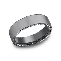 The Sovereign Men's Wedding Band in Tantalum - 6.5mm Width by Tantalum