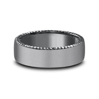 The Sovereign Men's Wedding Band in Tantalum - 6.5mm Width by Tantalum