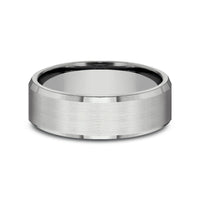 The Squire Men's Wedding Band in 14K White Gold - 6.5mm by Benchmark