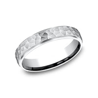 The Swanson Men's Wedding Band in 14K White Gold - 4mm Width by Benchmark