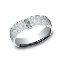 The Swanson Men's Wedding Band in 14K White Gold - 6mm Width by Benchmark