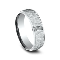 The Swanson Men's Wedding Band in 14K White Gold - 6mm Width by Benchmark