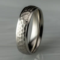 The Swanson Men's Wedding Band in 14K White Gold - 6mm Width by Benchmark